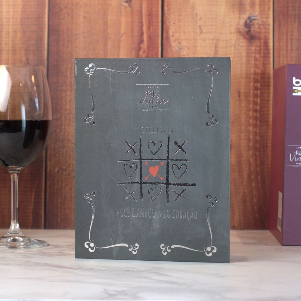 Kit com 5 Peças para Vinho Premium Wine - Jogo Da Vida